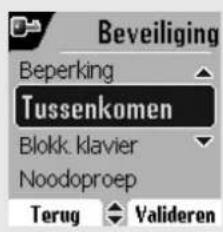 Beveiliging Beperking Tussenkomen Blokk. klavier Noodoproep Terug Valideren