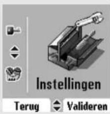 Instellingen Terug Valideren