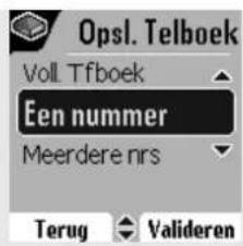 Opsl. Telboek Voll Tfboek Een nummer Meerdere nrs Terug Valideren