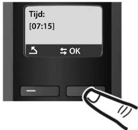 GIGASET A58H - Datum en tijd instellen - 8