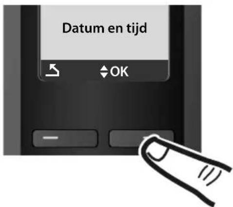 GIGASET A58H - Datum en tijd instellen - 4