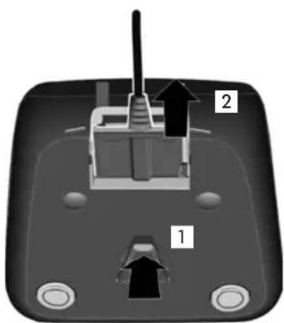 GIGASET E49H - Connecting the charging cradle - 2