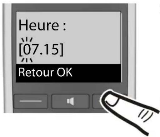 Heure : [07.15] Retour OK