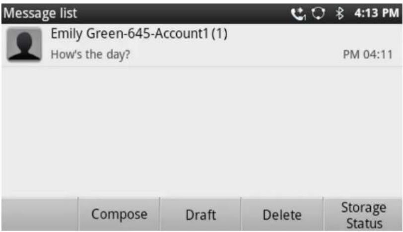 GRANDSTREAM GXP2200 - MESSAGE - 1