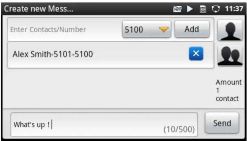 GRANDSTREAM GXP2200 - - Send SMS - 1