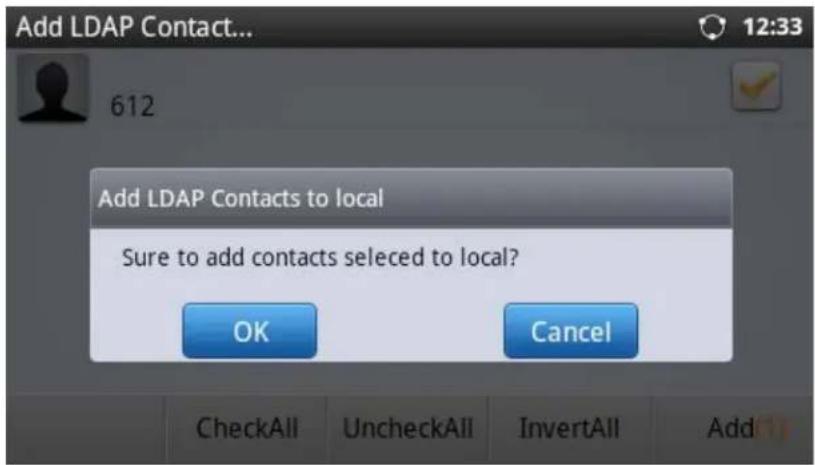 GRANDSTREAM GXP2200 - - Add LDAP Contact to Local Phonebook - 1