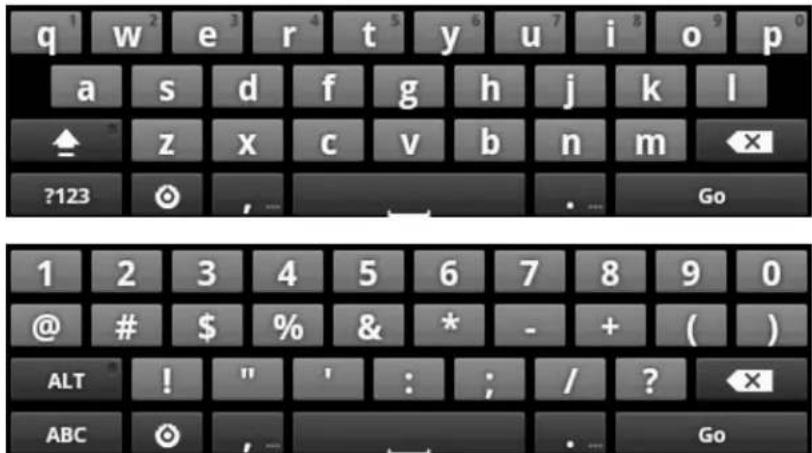 GRANDSTREAM GXP2200 - • Number and symbols - 1