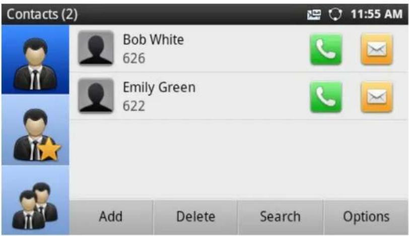 GRANDSTREAM GXP2200 - Via Contacts - 2