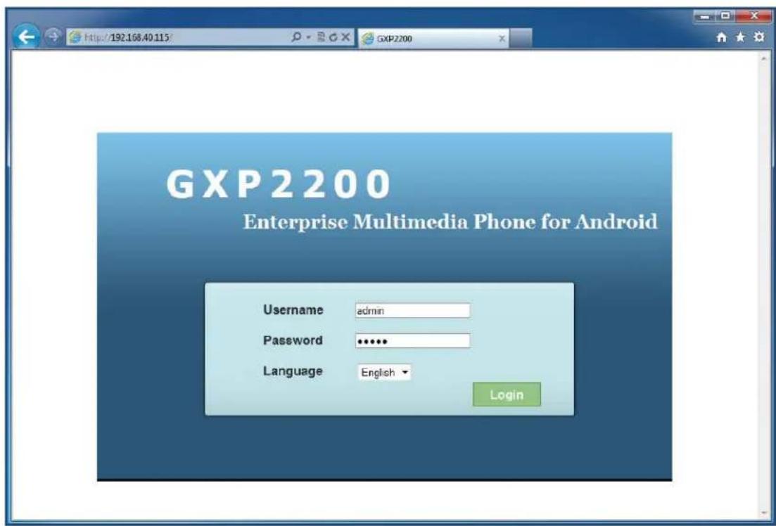 GRANDSTREAM GXP2200 - GXP2200 WEB GUI SETTINGS - 1