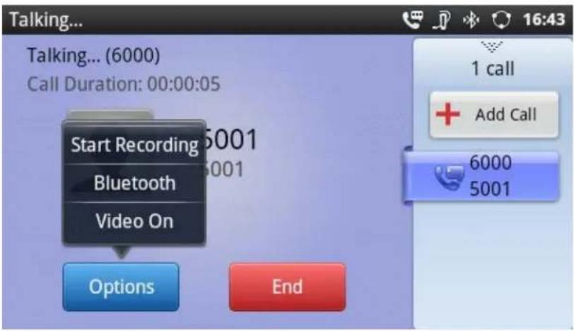 GRANDSTREAM GXP2200 - Incoming Call Using Bluetooth Headset - 1