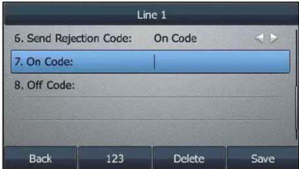 Yealink SIP-T46G - Procedure: - 1