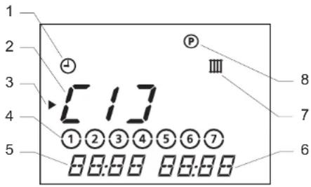 BULEX Exacontrol 7 Radio - Programme chauffage hebdomadaire - 2