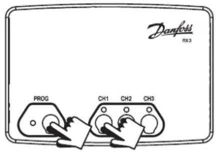 DANFOSS RT51 - Etape 1 RT52/52-RF - 2
