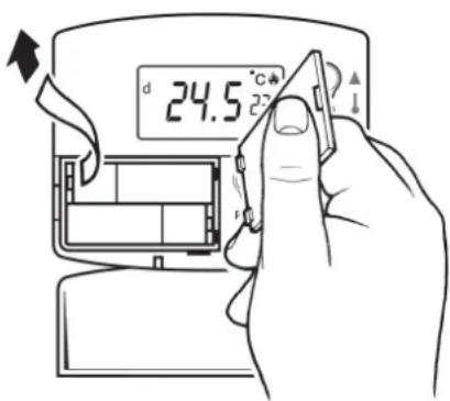 DANFOSS RT51 - Vervangen van batterij - 2