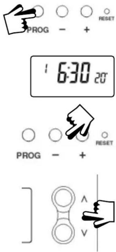DANFOSS TP4000 Range - Changing the preset programmes - 1