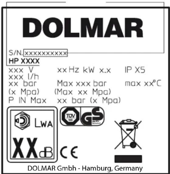 DOLMAR HP-20 - Achtung - Gefahr! - 1