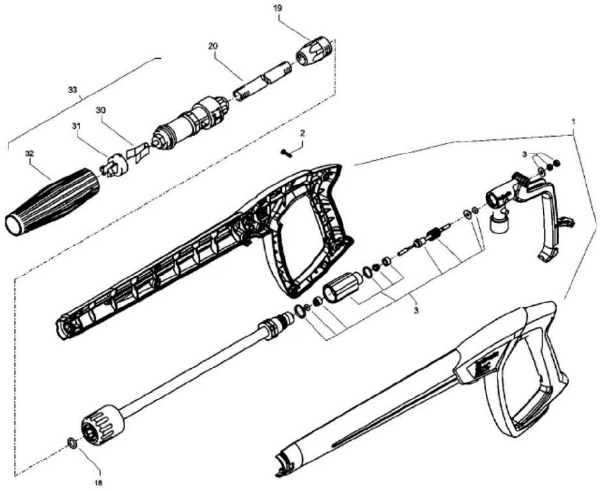 KRANZLE K 2160 TST - Gun with lance - 1