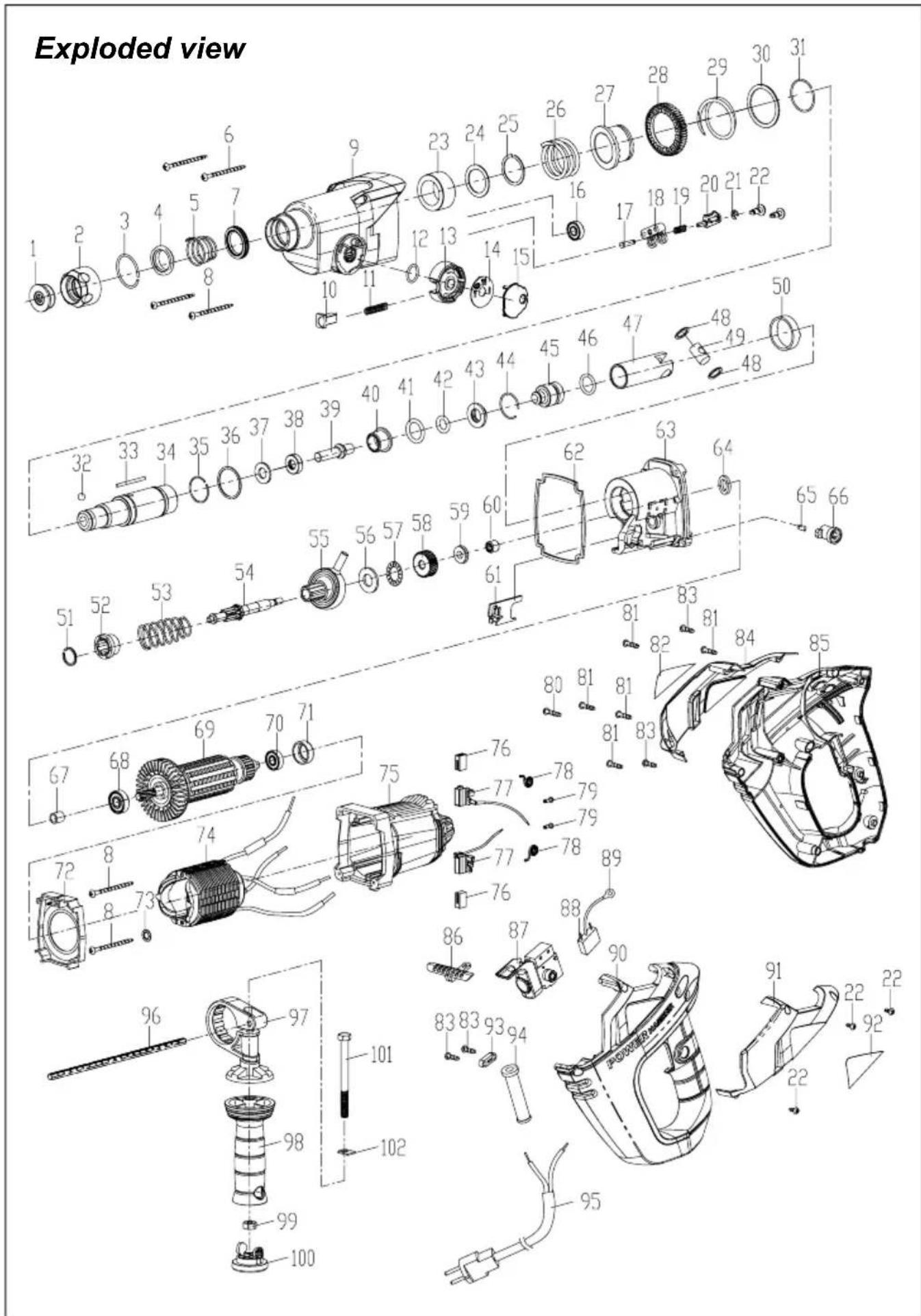Exploded view 1 2 3 4 5 6 7 8 9 10 11 12 13 14 15 16 17 18 19 20 21 22 23 24 25 26 27 28 29 30 31 32 33 34 35 36 37 38 39 40 41 42 43 44 45 46 47 48 49 50 51 52 53 54 55 56 57 58 59 60 61 67 68 69 70 71 72 8 73 74 75 76 77 78 79 79 77 78 79 80 81 81 82 83 84 85 86 87 88 90 91 92 93 94 95 96 97 98 99 100