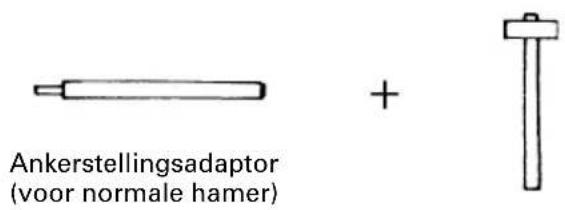 Ankerstellingsadaptor (voor normale hamer)