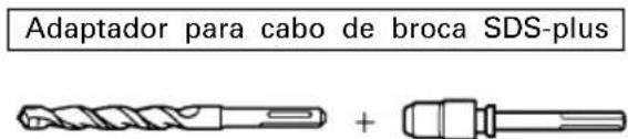Adaptador para cabo de broca SDS-plus +