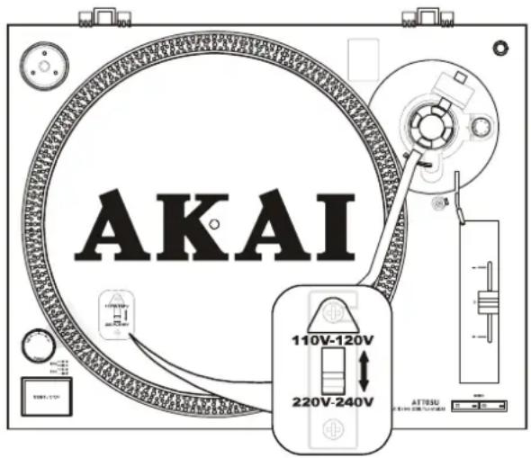 AKAI ATT05U - \*LINE VOLTAGE SELECTION - 1