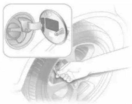 OPEL Astra Twintop (2010) - Tyre pressure - 1