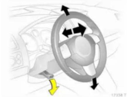 OPEL Zafira (2013) - Ρύθμιση τιμονιού - 1