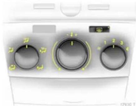 OPEL Zafira (2013) - Συστήματα κλιματισμού Σύστημα θέρμανσης και εξαερισμού - 1