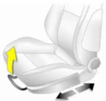 OPEL Zafira (2013) - Ρύθμιση θέσης καθίσματος - 1