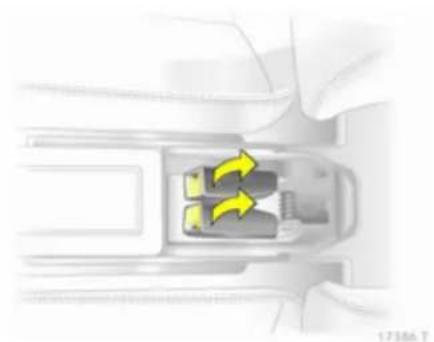 OPEL Zafira (2013) - Ζώνες ασφαλείας στη δεύτερη σειρά καθισμάτων - 1