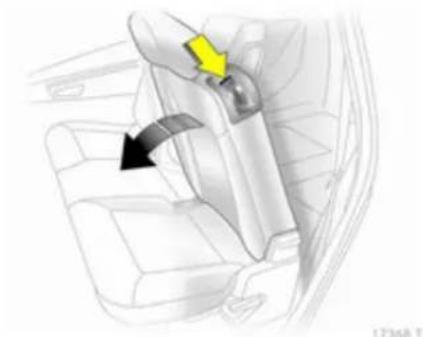 OPEL Zafira (2013) - Αναδίπλωση της πλάτης των ακριανών καθισμάτων - 1