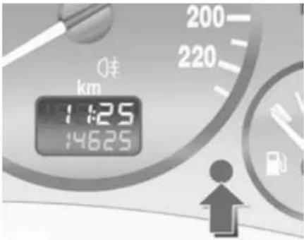 OPEL Combo (2011) - Véhicules équipés de l'affichage de l'heure dans le compteur kilométrique - 1