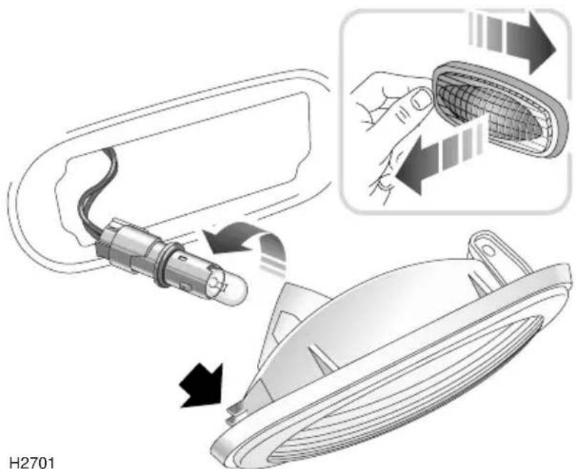Rover 75 (1999) - Side repeater lights - 1