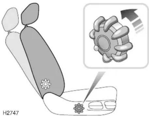 Rover 75 (1999) - Backrest adjustment - 1