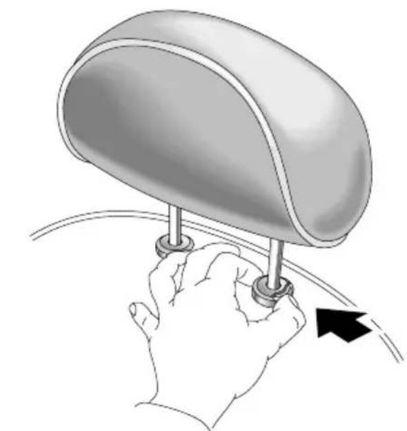 Rover 75 (1999) - Head restraint adjustment - 1