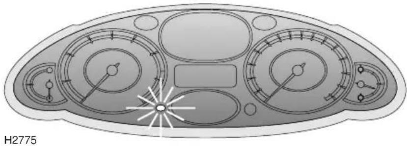Rover 75 (1999) - Anti-theft alarm indicator light - 1