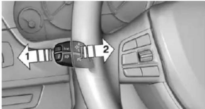 BMW 328i xDrive Sports Wagon (2014) - Switching the high beams on and off manually - 1