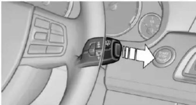 BMW 328i xDrive Sports Wagon (2014) - Switching on the rear window wiper - 1