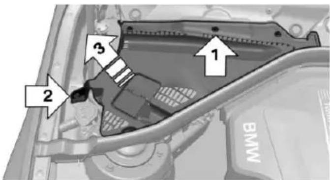 BMW 328i xDrive Sports Wagon (2014) - In the engine compartment - 1