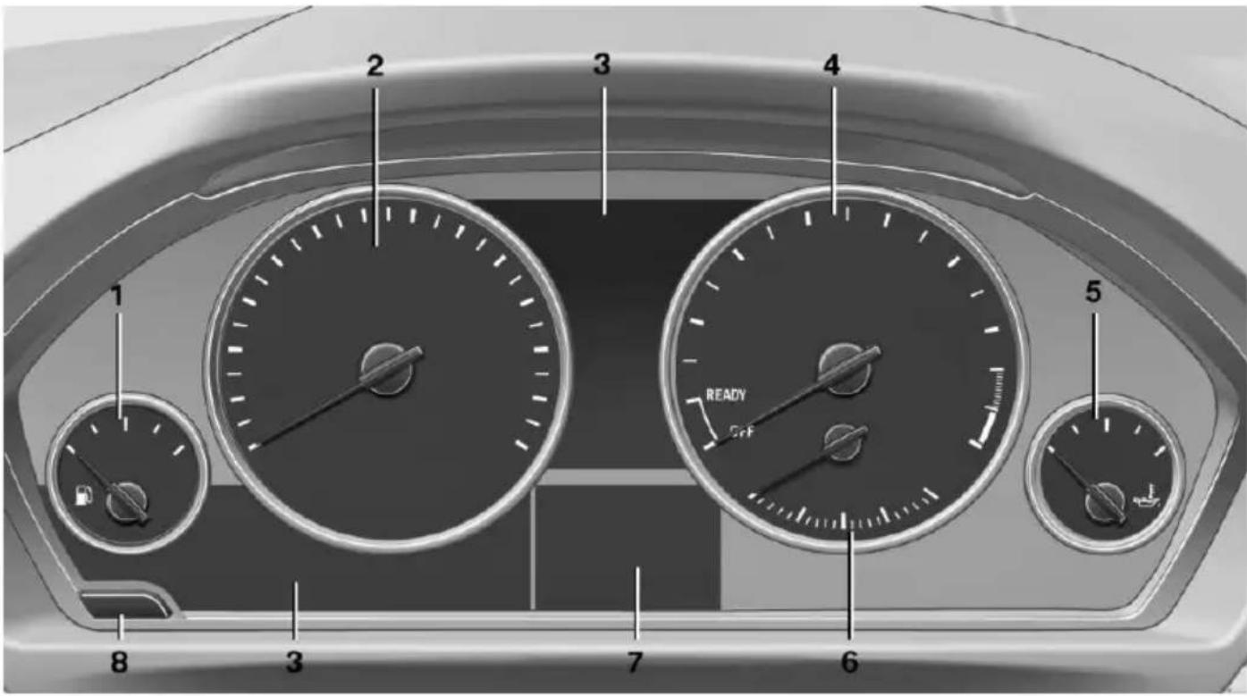 BMW 435i xDrive Coupe (2014) - Instrument cluster - 1