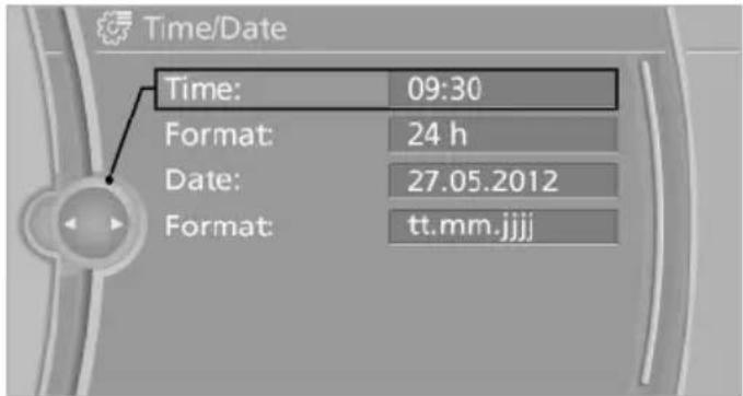 BMW 435i xDrive Coupe (2014) - Setting the clock - 4
