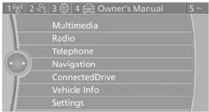 BMW 550i Gran Turismo (2014) - Displaying the button assignment - 1