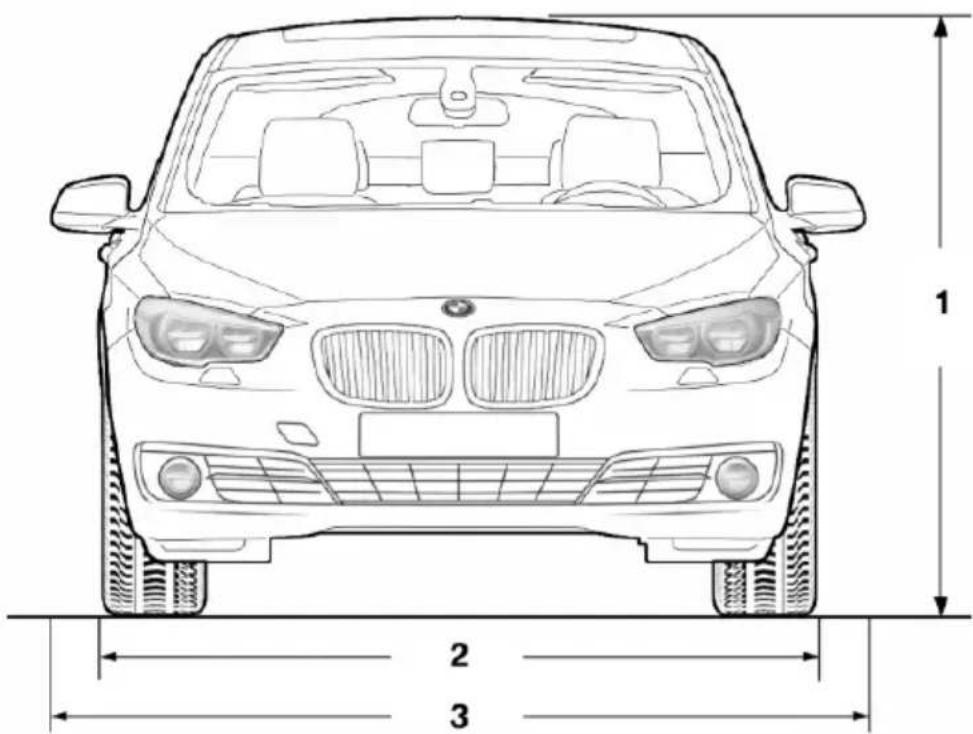 BMW 550i Gran Turismo (2014) - Dimensions - 1