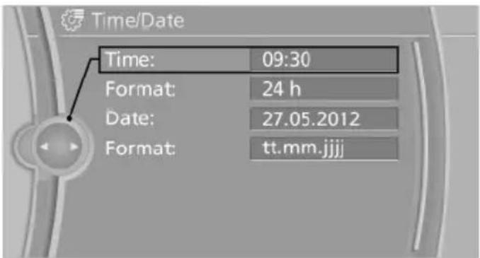 BMW 650i xDrive Gran Coupe (2014) - Setting the clock - 4