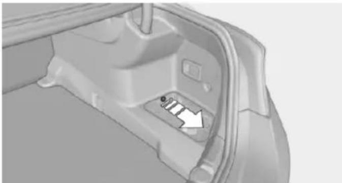 BMW 650i xDrive Gran Coupe (2014) - Manually unlocking fuel filler flap - 2