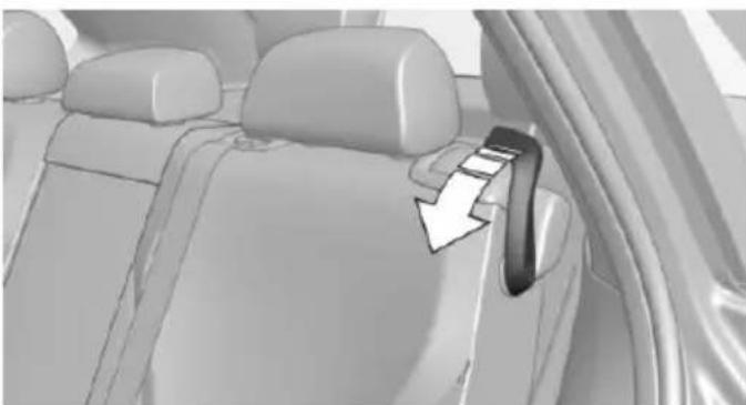 BMW X5 xDrive35d (2014) - Access to the third row of seats - 1