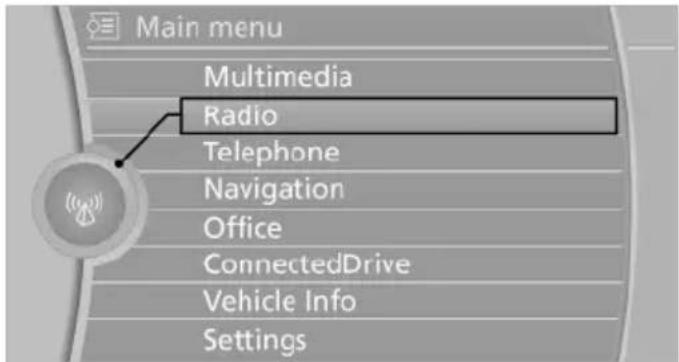BMW X5 xDrive35d (2014) - Selecting menu items - 1