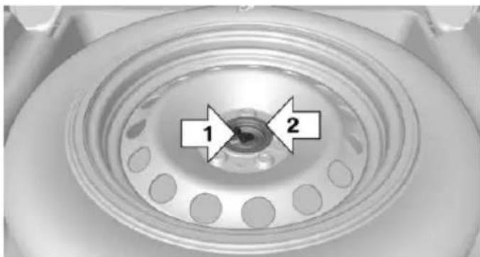 BMW X5 xDrive35d (2014) - Remove compact wheel - 1