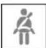 BMW X5 xDrive35d (2014) - Safety belt reminder for driver's and passenger's seat - 1