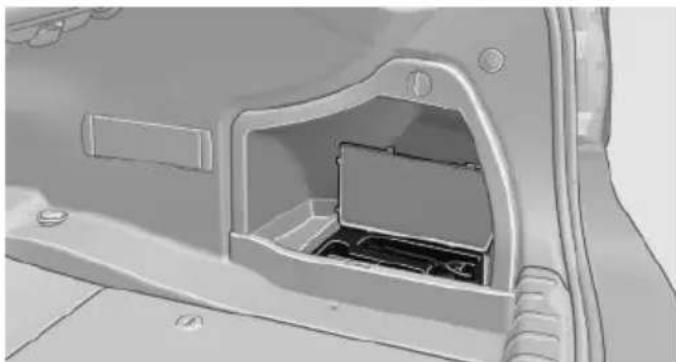 BMW 328i Sedan (2013) - Onboard vehicle tool kit - 1